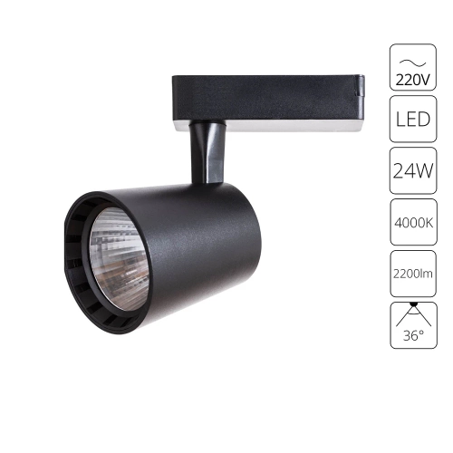 Купить Трековый светильник Arte Lamp ATILLO A2324PL-1BK