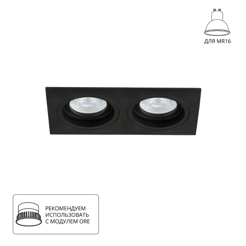 Купить Точечный встраиваемый светильник Arte Lamp TARF A2178PL-2BK