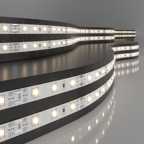 Купить Светодиодная лента 12 В 4,8 Вт/м 60 Led/м 2835 IP20, теплый белый 3300К, 5 м Лента светодиодная 12V 4,8W 60Led 2835 IP20 теплый белый, 5м