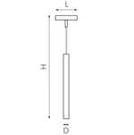 236237 Светильник подвесной 24V д/1-фазн трека LINEA LED 7W 500LM 36G ЧЕРНЫЙ 3000K