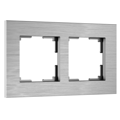 Купить Рамка из металла на 2 поста АluMax алюминий W0023506