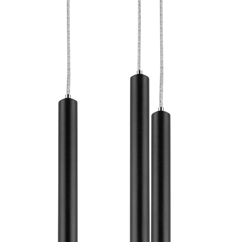 L5T747137 Люстра TUBO LED 25W 1250LM 360G ЧЕРНЫЙ 3000K (574727+747137(5шт)