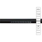 Магнитный трековый  светильник Arte Lamp Linea A4634PL-1BK