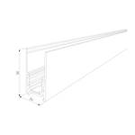 Slim Magnetic Шинопровод накладной белый (2 м) 85084/00 85084/00