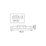 750071 Люстра потол FAVO LED-35W 1680LM ЗОЛОТО 3000K