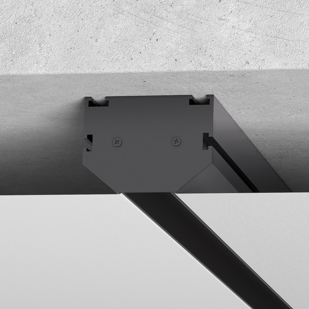 Slim Magnetic Комплект заглушек для шинопровода в натяжной потолок: торцевая и внутренняя черный 85233/00