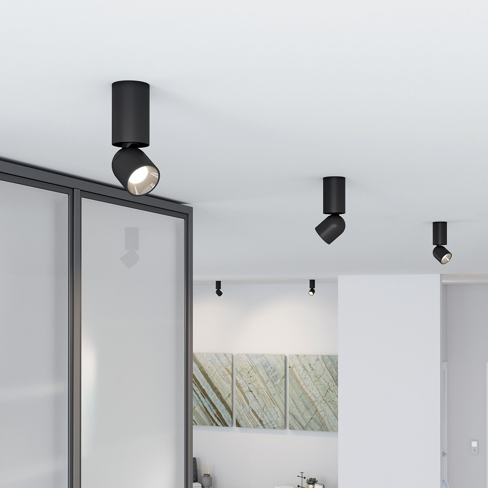 Светильник накладной поворотный светодиодный Spot 8W 4000K черный 25106/LED