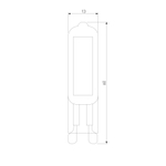 Светодиодная лампа G9 LED 5W 220V 4200K стекло BLG915