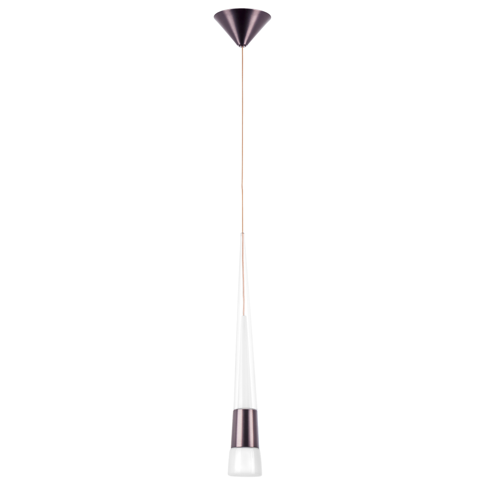757011 Люстра CONE LED 5W 280LM КОФЕЙНЫЙ/БЕЛЫЙ/ПРОЗРАЧНЫЙ 3000K