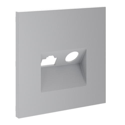Купить Накладка для розетки TV+RJ45 кат. 6, S70 (серый)