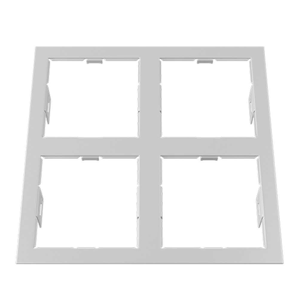 214546 Рамка DOMINO QUADRO 2х2 MR16 БЕЛЫЙ