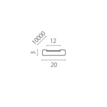 418010 Стальной трос CORDA в PVC оплетке для LED-ленты 10м