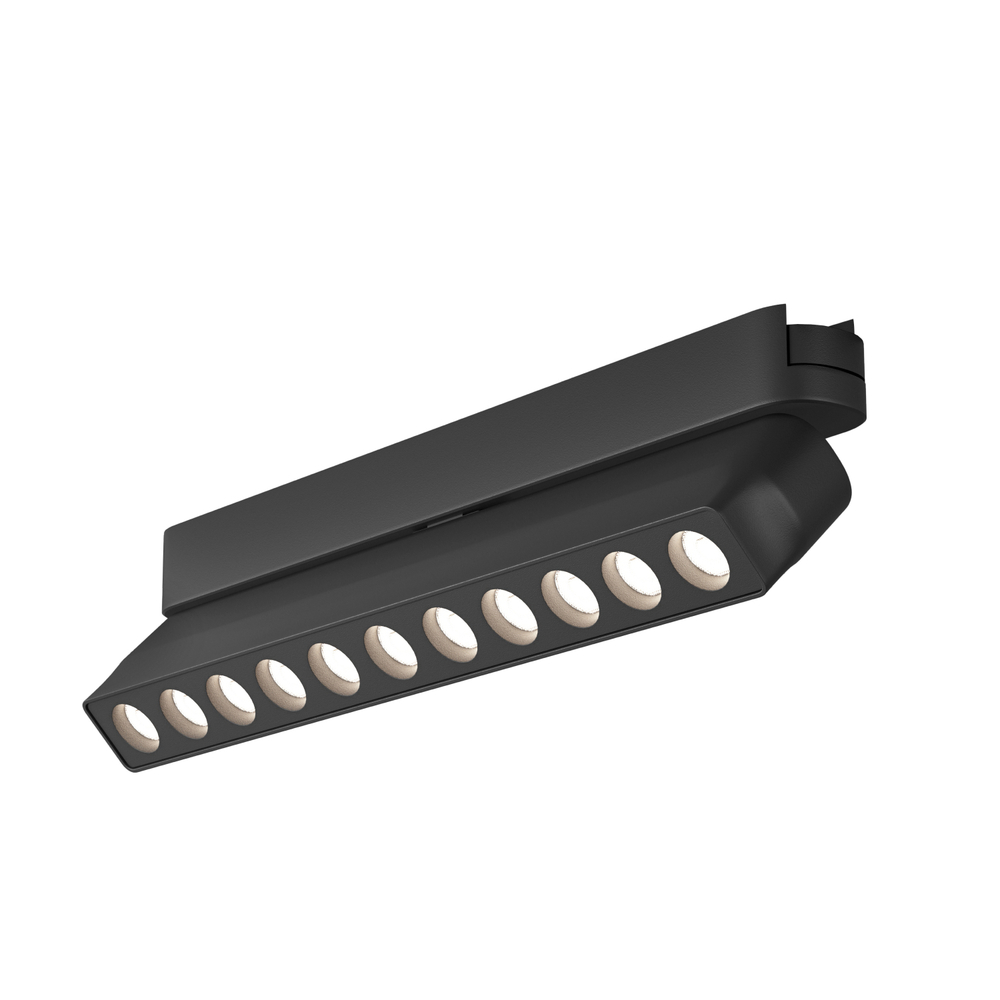 DK5338-BK Светильник для трека Air, серия Grill 4000 со светодиодом, L230*W26*H60мм, 48V DC, 12W, RA?90, 36°, 4000K, IP20, черный, алюминий