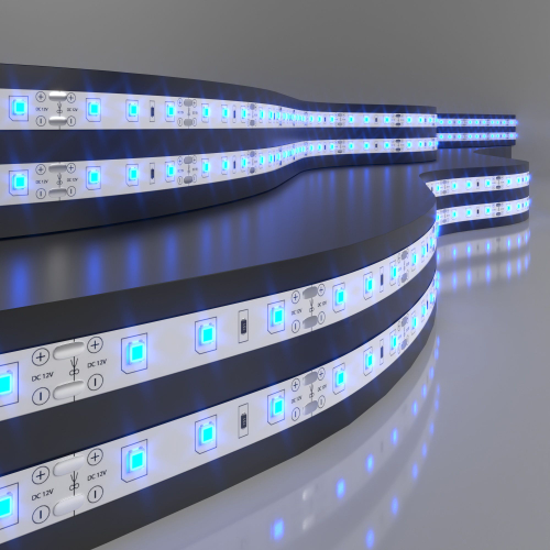 Купить Светодиодная лента 12 В 4.8 Вт/м 60 Led/м 2835 IP65, синий, 5 м Лента светодиодная 12V 4,8W 60Led 2835 IP65 синий, 5м