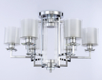 TR4418/6 CH/CL/FR хром/прозрачный/белый матовый E27*6 max 40W D748*463