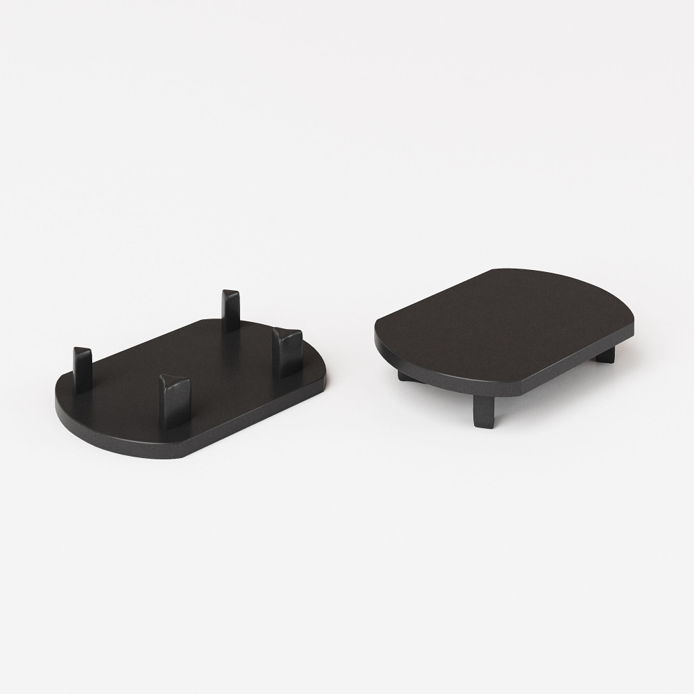 Slim Magnetic Заглушка для шинопровода Round (черный) (2шт) 85134/00 85134/00
