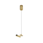 TR5717-SB Подвод питания для подвесного монтажа трека SHINE BASE, 48V DC, IP20, 2м, сатинированная латунь, алюминий
