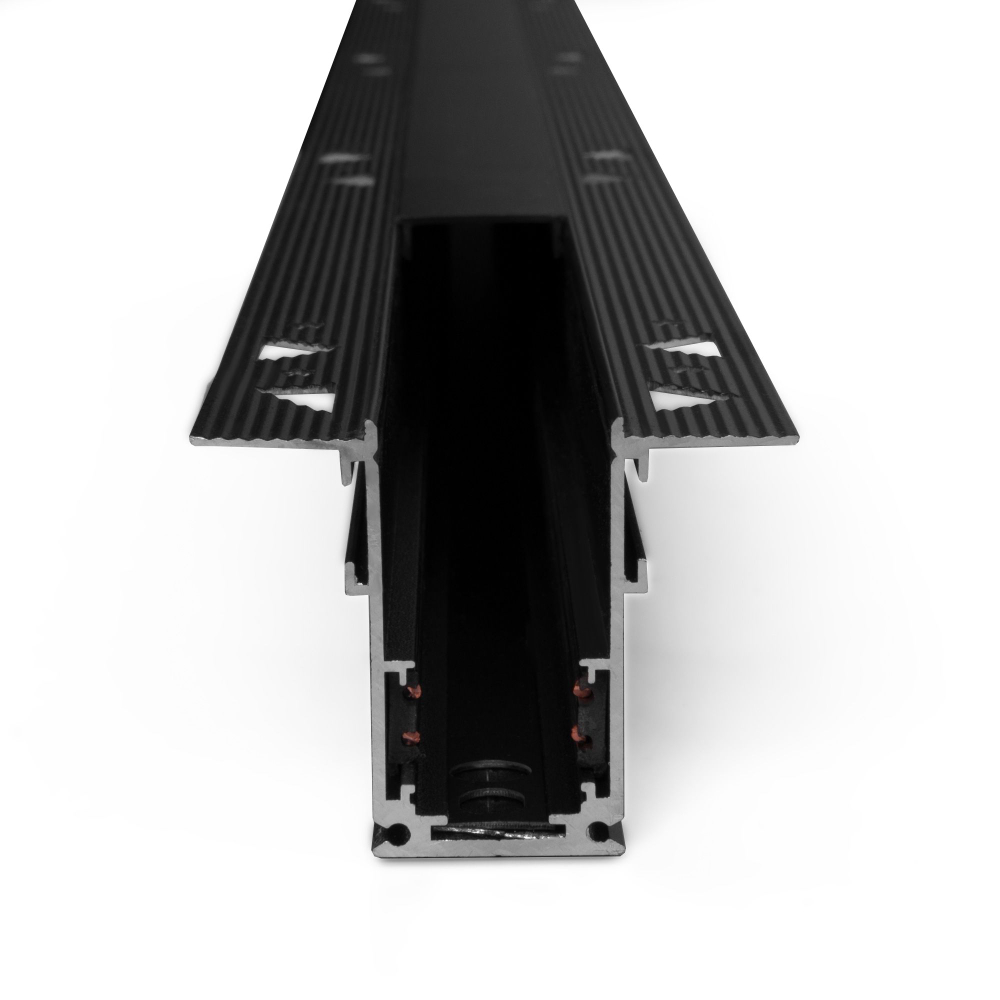 Slim Magnetic Шинопровод встраиваемый черный (2м) 85087/00 85087/00