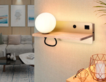FW520 GD/LW золото/светлое дерево G9 max 40W 280*100*125 (лампа LED G9 5W 4200K в комплекте)