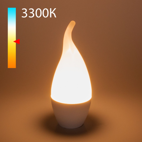 Купить Светодиодная лампа "Свеча на ветру" CA37 6W 3300K E14 BLE1434