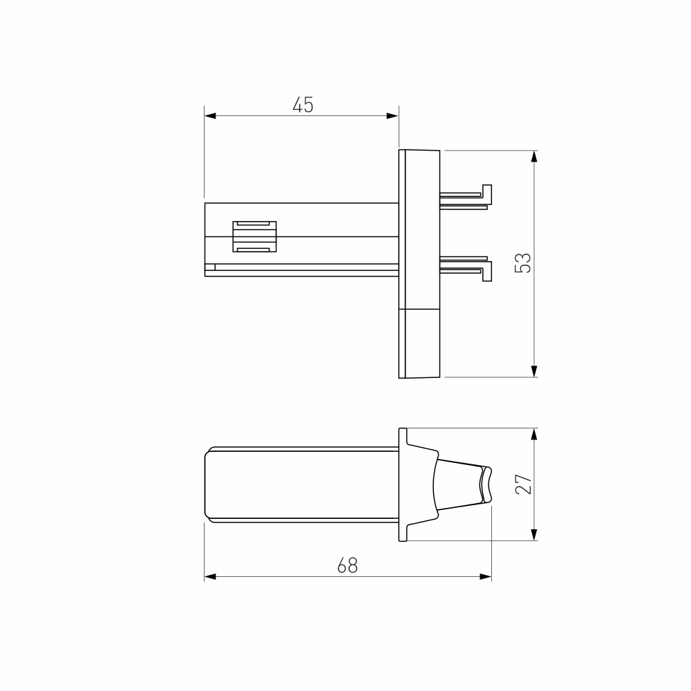 Slim Magnetic Соединитель для круглого шарнирного коннектора (чёрный) 85011/00 85011/00