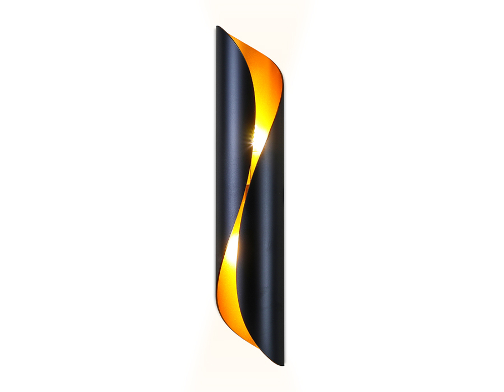 FW241 BK/GD черный/золото G9/2 max 40W 400*80*100  (лампы LED G9 7W 4200K в комплекте)