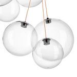 801090 Люстра SFERETTA LED 9х1,35W 600LM КОФЕЙНЫЙ/ПРОЗРАЧНЫЙ 3000K
