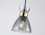 TR3406 BK/FGD/SM черный/золото/дымчатый E27 max 60W D135*1000