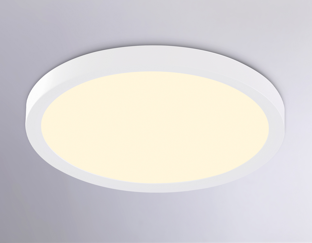 FZ1903 WH белый IP54 20W 3000K-6500K CCT-переключатель D300*25 (Без ПДУ)