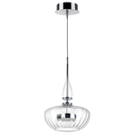 804400 Люстра ASTRA LED 12W 600LM ХРОМ/ПРОЗРАЧНЫЙ 3000K