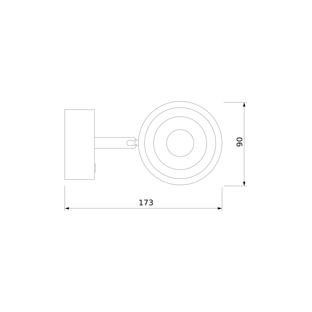 Настенный светильник Oriol LED белый MRL LED 1018