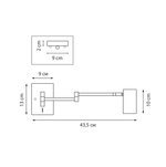 765637 Бра LOFT 1х9W GU10 (led) ЧЕРНЫЙ