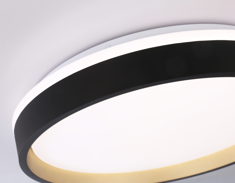 FZ604 BK/GD черный/золото IP20 46W 3000K-6500K+RGB D390*80 (ПДУ ИК)