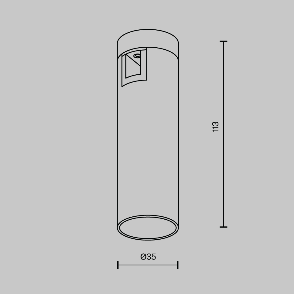 Трековый светильник Technical TR143-1-5W3K-W-BS