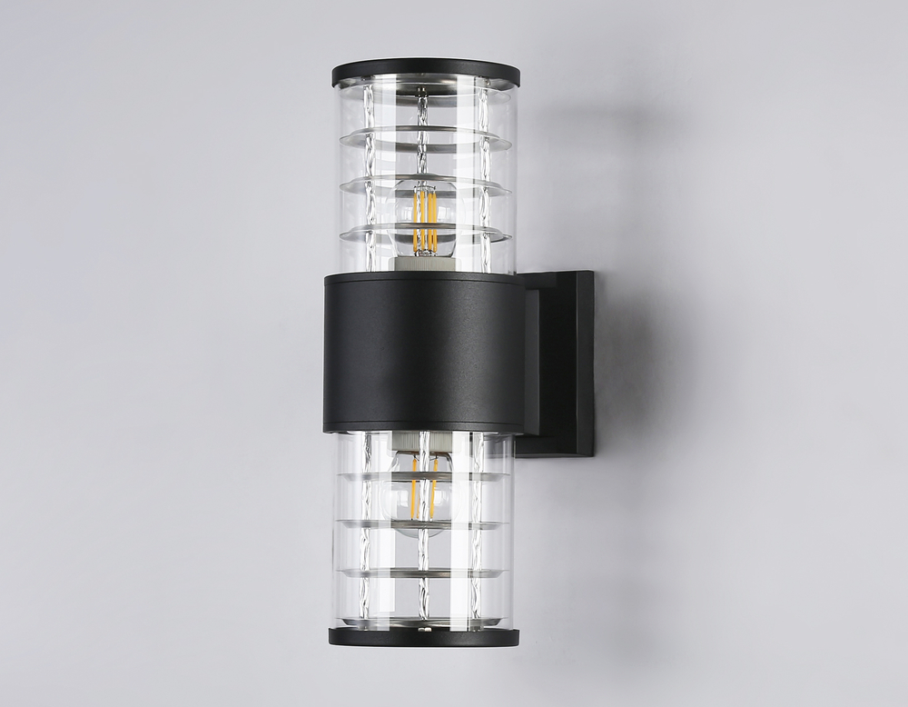 ST2525/2 BK/CL черный/прозрачный IP54 E27/2 max 40W 305*110*155