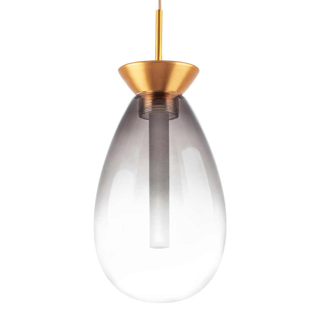 805118 Люстра COLORE LED 1х4W 220LM ЗОЛОТО/ДЫМЧАТЫЙ 3000K