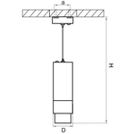 115046 Светильник подвесной FUOCO LED 15W 950LM 15-60G БЕЛЫЙ 4000K IP20