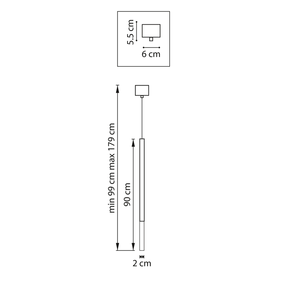 LT7474432 Люстра TUBO LED 5W 320LM 360G ЗОЛОТО 4000K (747443+574702)