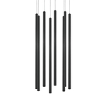 L8T747347 Люстра TUBO LED 40W 2560LM 25G ЧЕРНЫЙ 4000K (574737+747347 (8шт)