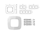 OF320404 Рамка OMEGA Radian (Серебро Стекло органическое) 4-ая