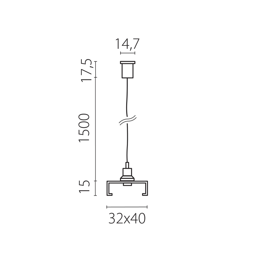 504176-FR2 Подвес скрытый тип D треку 5040xx-(F)/(R) QUATTRO 1,5 м БЕЛЫЙ
