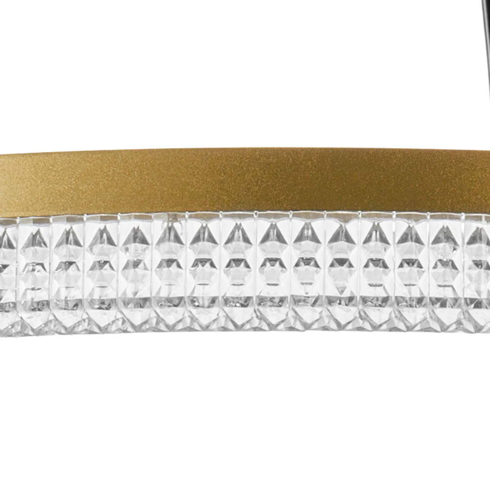 736181 Люстра ROTONDA 51W LED 2808LM 180G ЛАТУНЬ 3000K