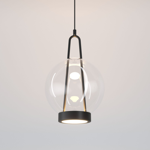 Купить Подвесной светодиодный светильник со стеклянным плафоном 50267/1 LED черный