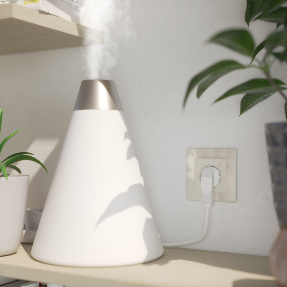 Умная встраиваемая розетка Werkel Wi-Fi 3500W IP20 W1171603 слоновая кость