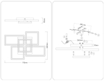 FA1012/4+1 BK черный 90W 3000K-6400K 710*490*95 (ПДУ ИК)