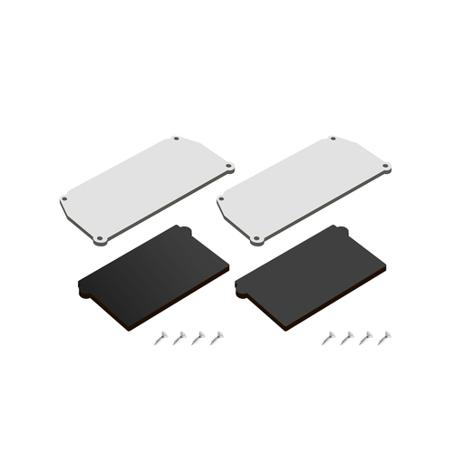 Купить DK5852-BK Комплект торцевых заглушек для профиля Flod, черный