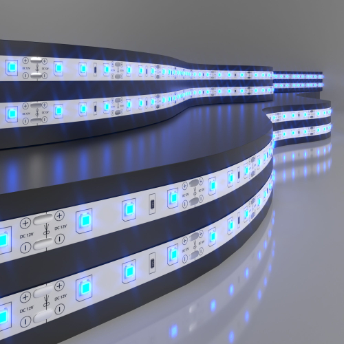 Купить Светодиодная лента 12 В 4,8 Вт/м 60 Led/м 2835 IP20, синий, 5 м Лента светодиодная 12V 4,8W 60Led 2835 IP20 синий, 5м