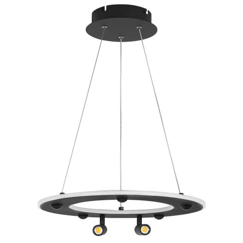 Купить 740447 Люстра DIVE LED 60W 3200LM G ЧЕРНЫЙ 3000-6000К