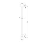 Esthetic Magnetic Декоративная стойка с коннектором 545 мм 85152/00