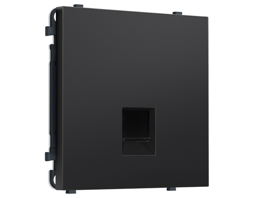 Купить MS812005 Комплект механизма компьютерной розетки SIGMA Черный матовый RJ-45 экранированной с/ш QUANT PRO (SP8120, PR185)
